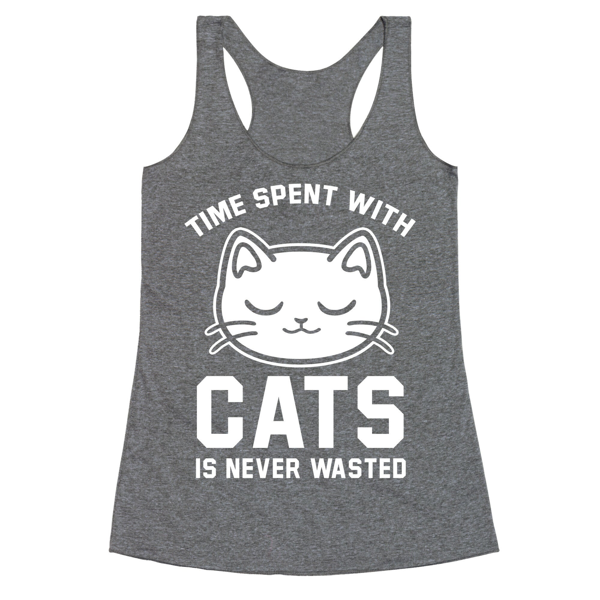 Time Spent With Cats Racerback Tank